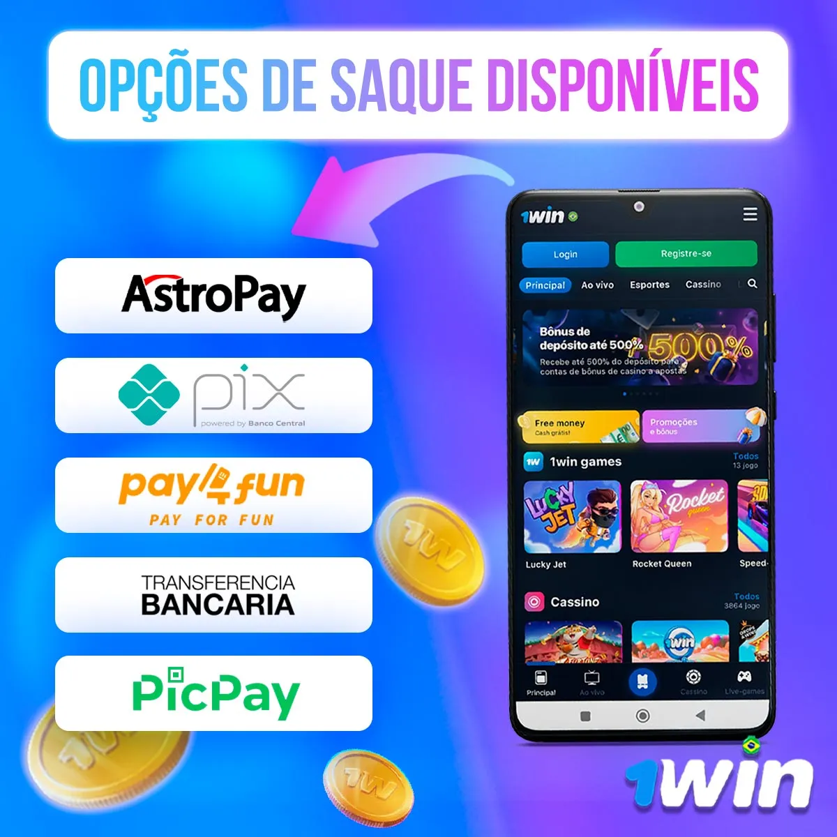 Ilustração de meios de pagamento com marcas e símbolos financeiros