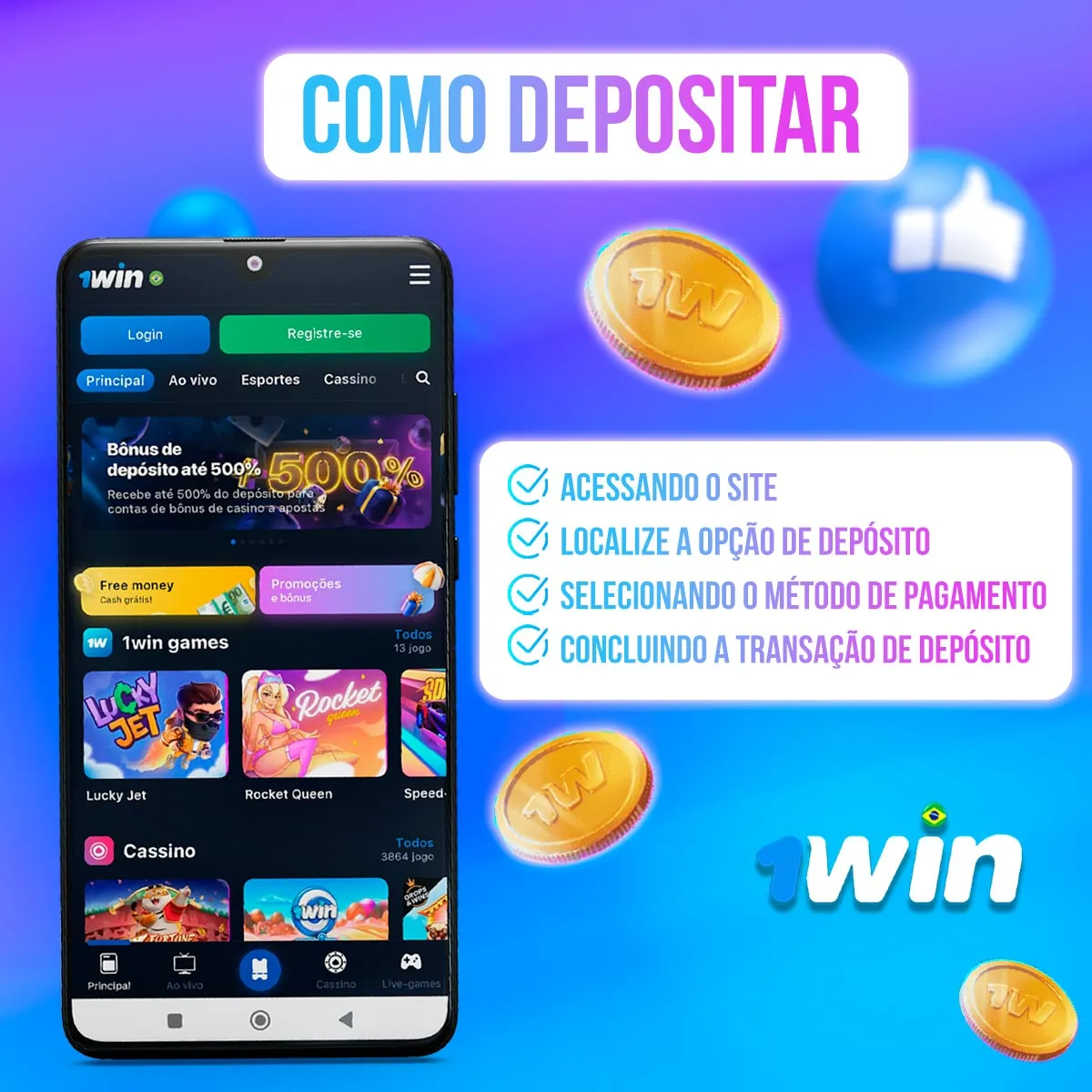 Composição de interface móvel e etapas de uma operação de caixa
