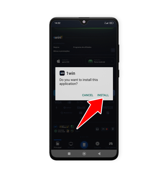 Diálogo de confirmação de instalação no Android Diálogo de confirmação de instalação no Android